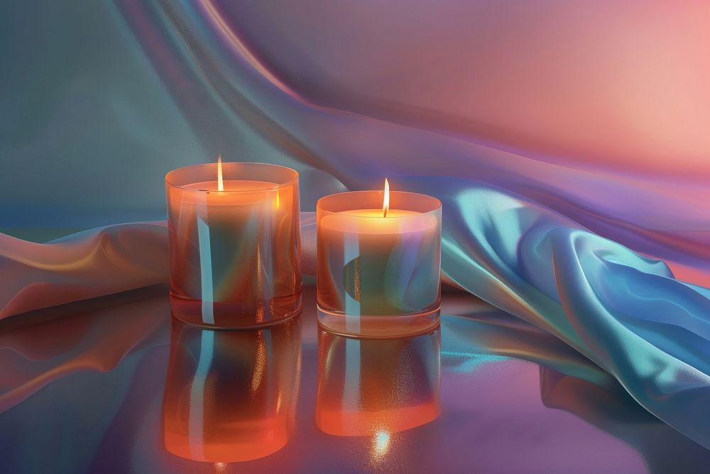 Surreal abstract style candle backgrounds spirituality illuminated.