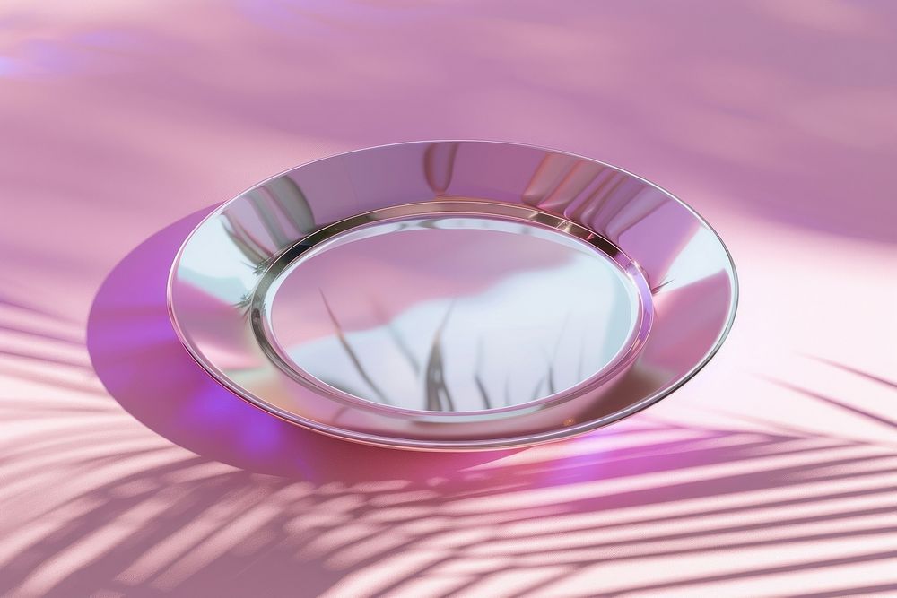 Surreal abstract style plate glass reflection dishware.
