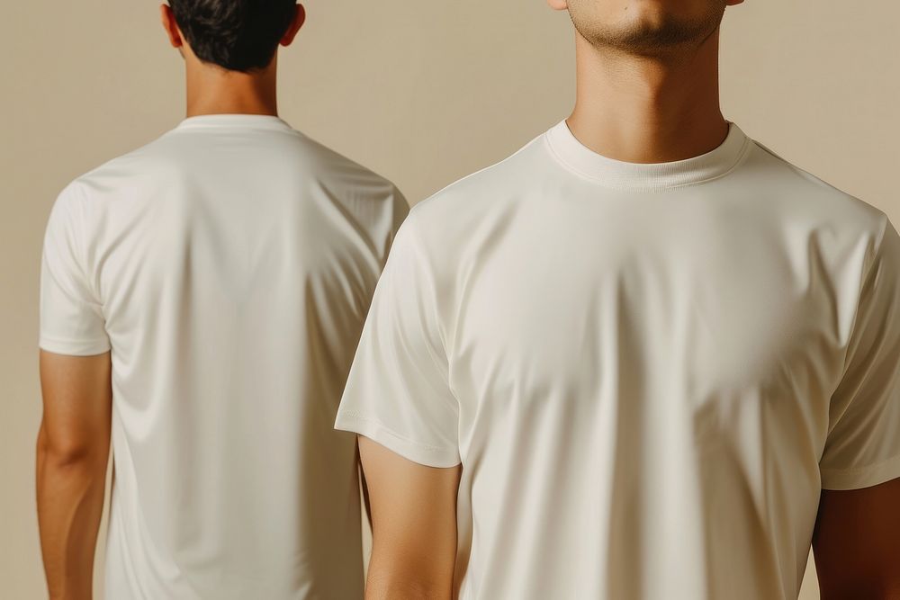 Blank spandex t-shirt fashion apparel.