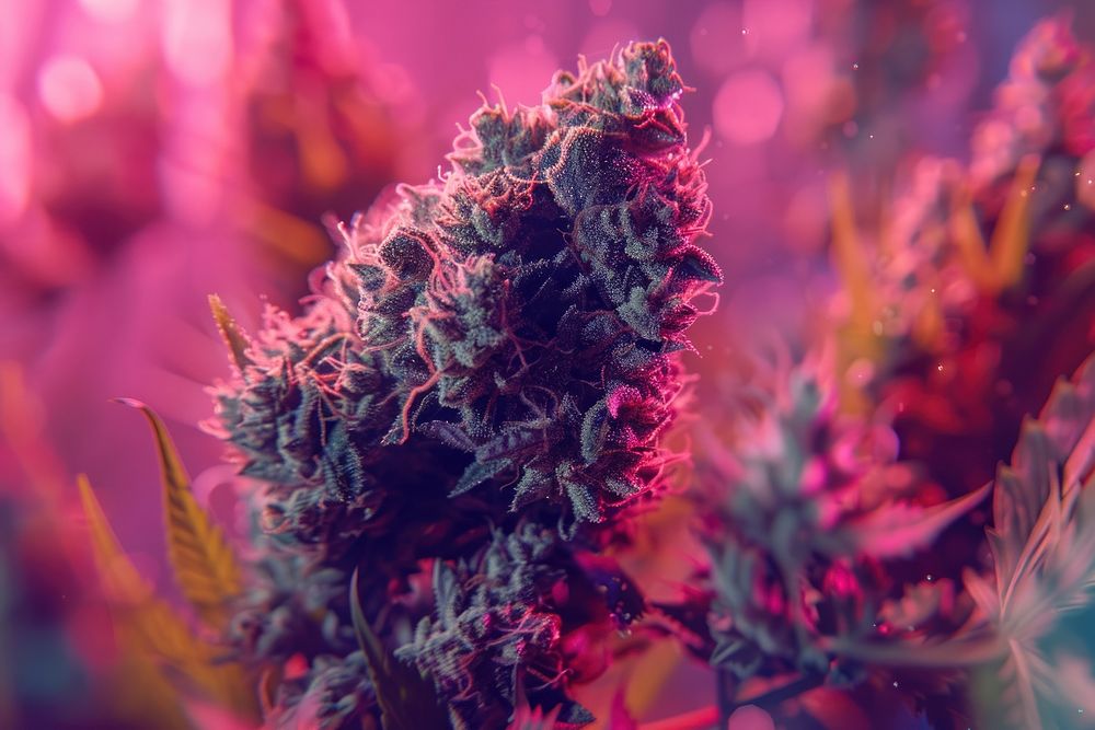 Cannabis cannabis flower purple.