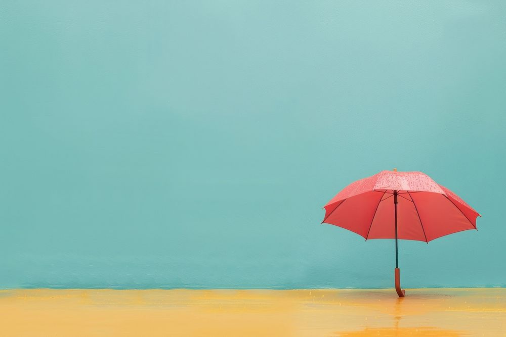 Creative minimal photography of rain umbrella outdoors nature.