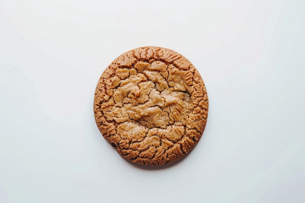 Cookie food white background confectionery.
