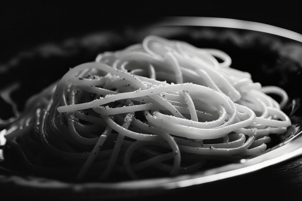 Spaghetti spaghetti monochrome pasta.
