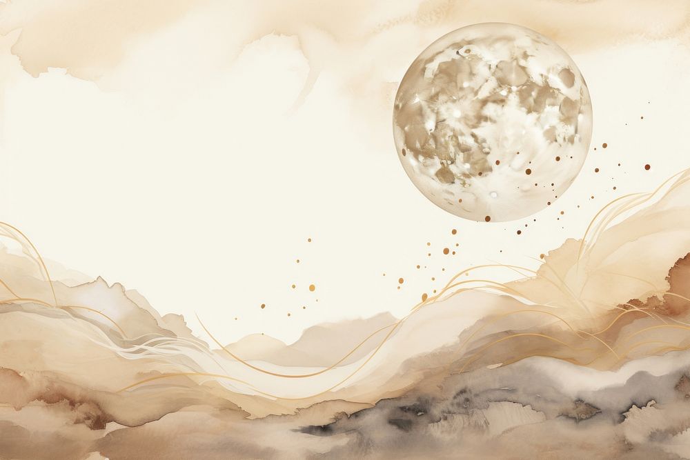 Moon backgrounds outdoors painting.