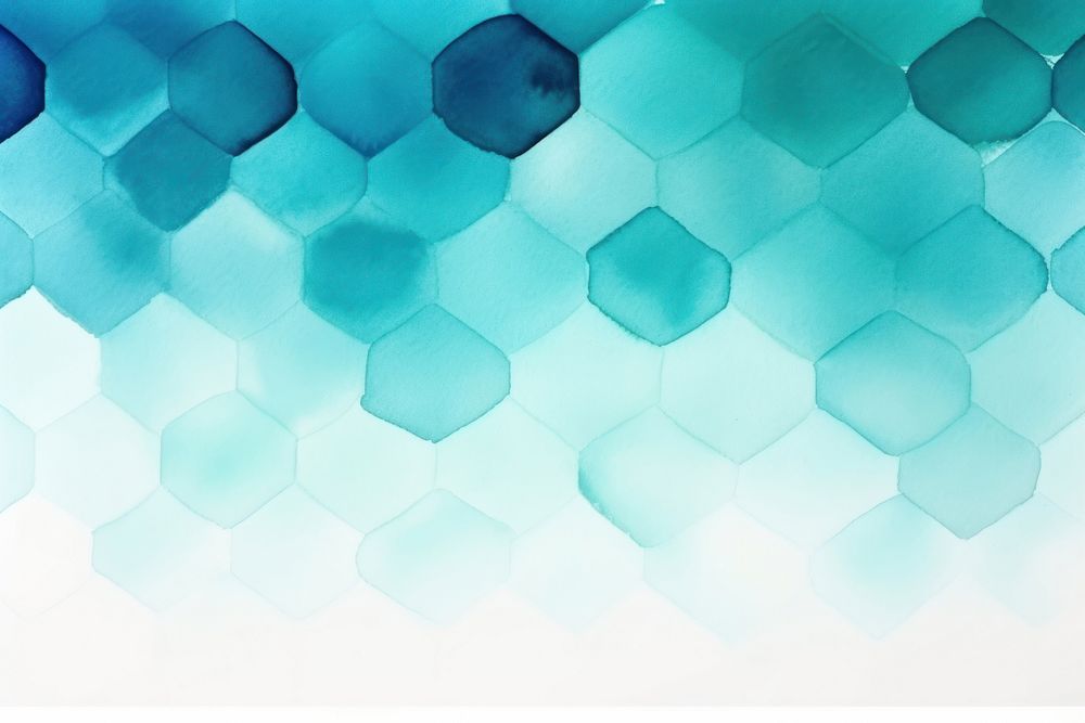 White and turquoise hexagon backgrounds pattern honeycomb.