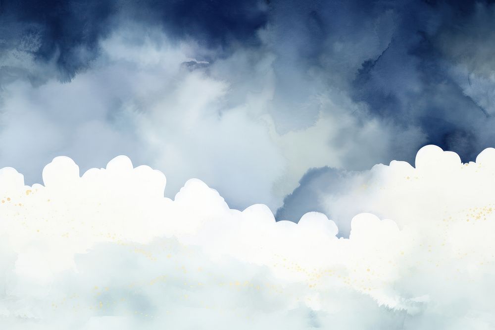 Cloud watercolor background backgrounds outdoors nature.