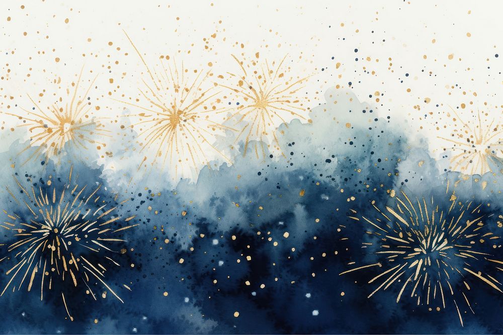Fireworks watercolor background backgrounds outdoors celebration.