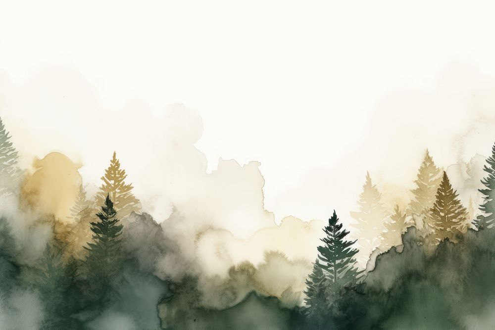 Forest watercolor background backgrounds outdoors nature.