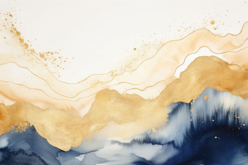 Gold watercolor background painting backgrounds nature.