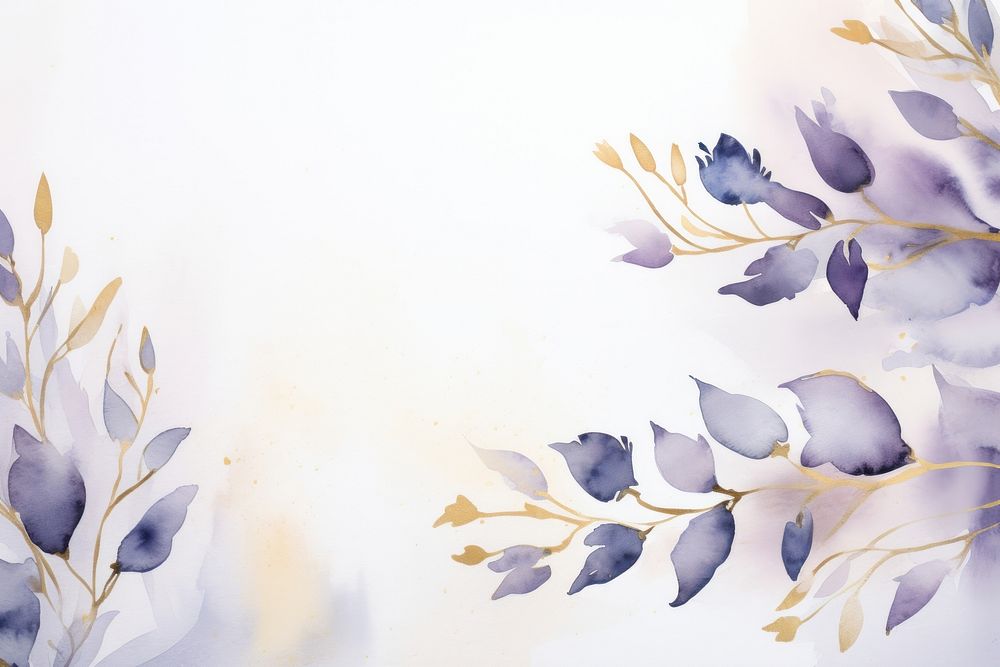 Lavender flowers watercolor background backgrounds painting pattern.