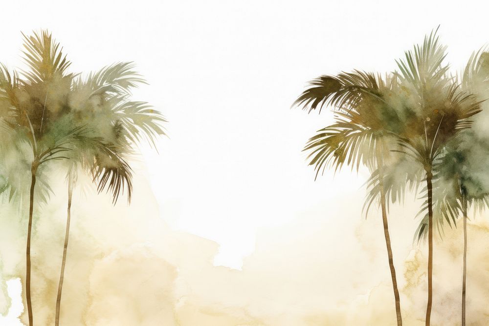 Palm tree watercolor background backgrounds outdoors nature.