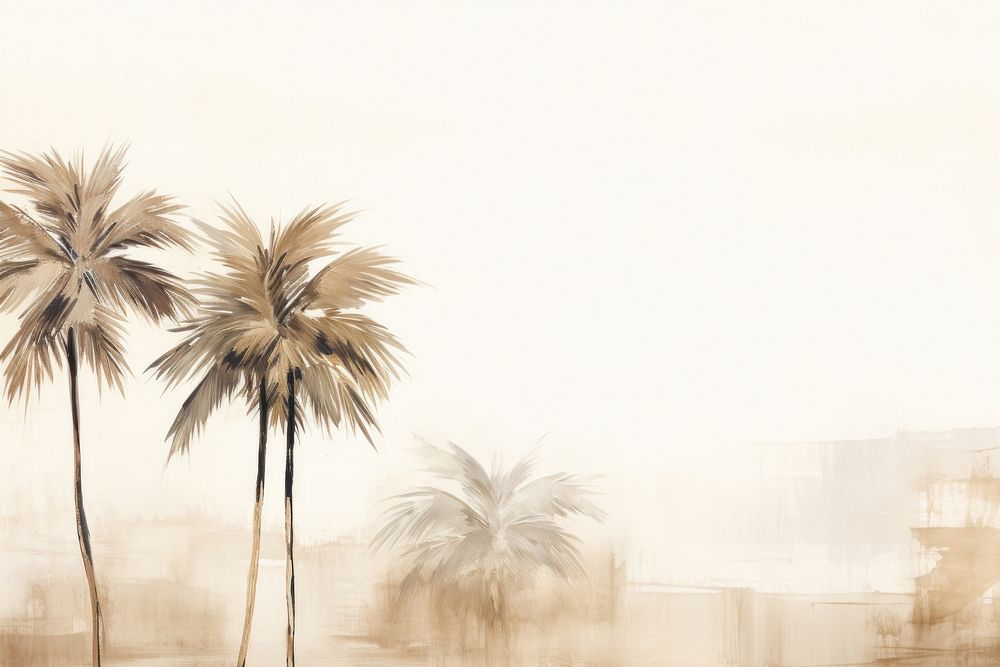 Palm tree watercolor background painting backgrounds outdoors.
