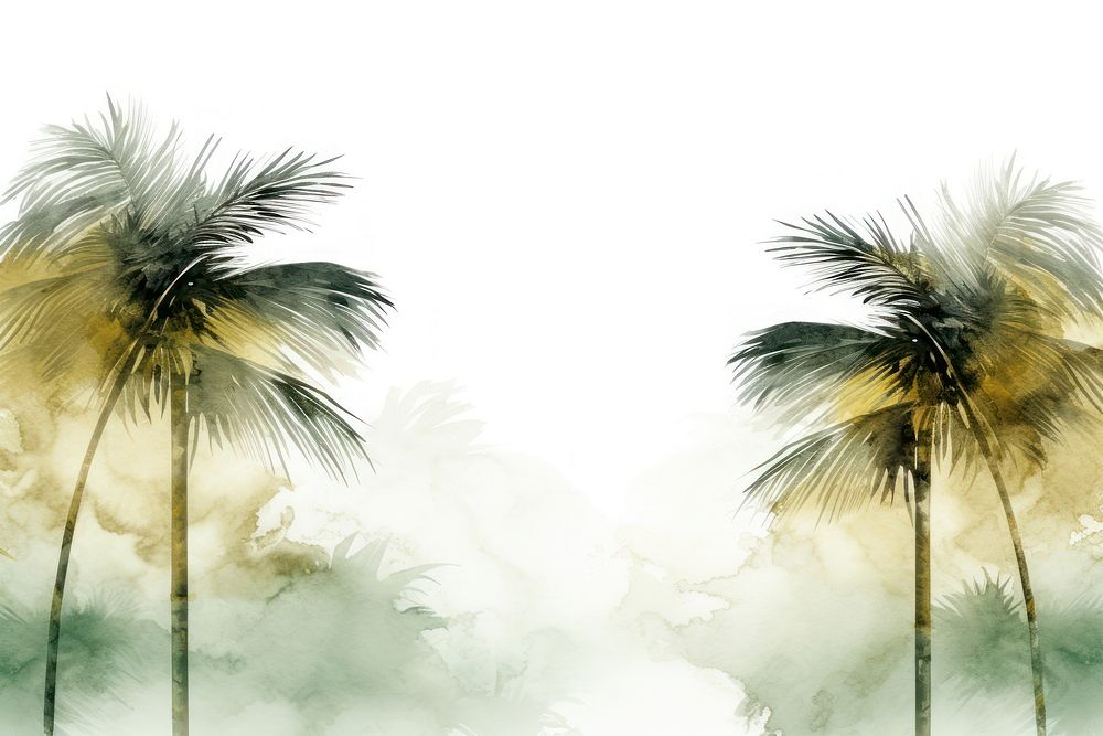 Palm tree watercolor background backgrounds outdoors nature.
