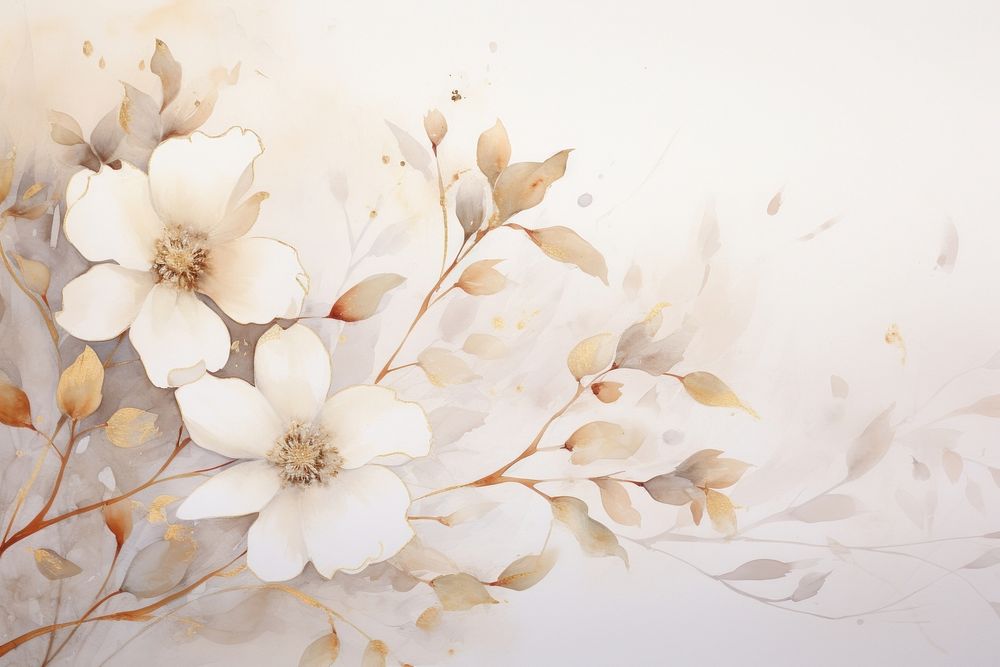 Simplel floral backgrounds painting blossom.
