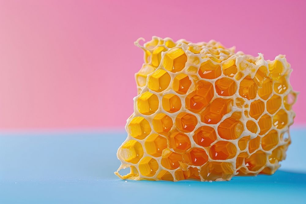 Honeycomb honeycomb magnification apiculture.