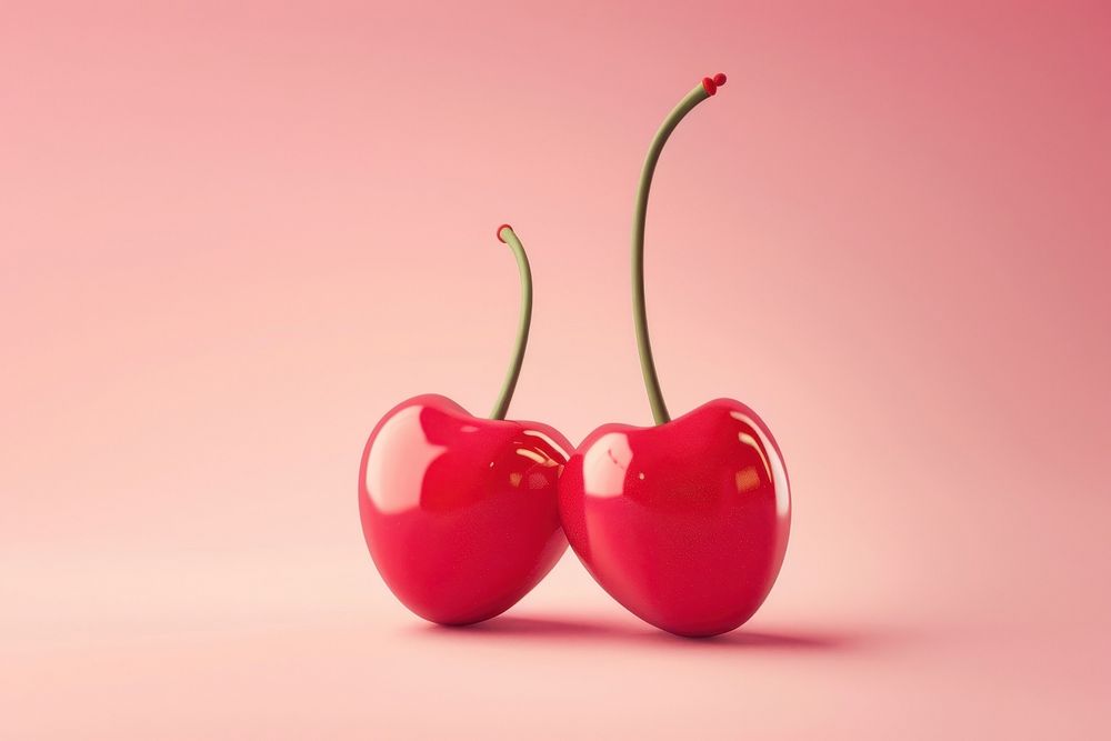 Swiss design minimal art of cherry fruit plant food.
