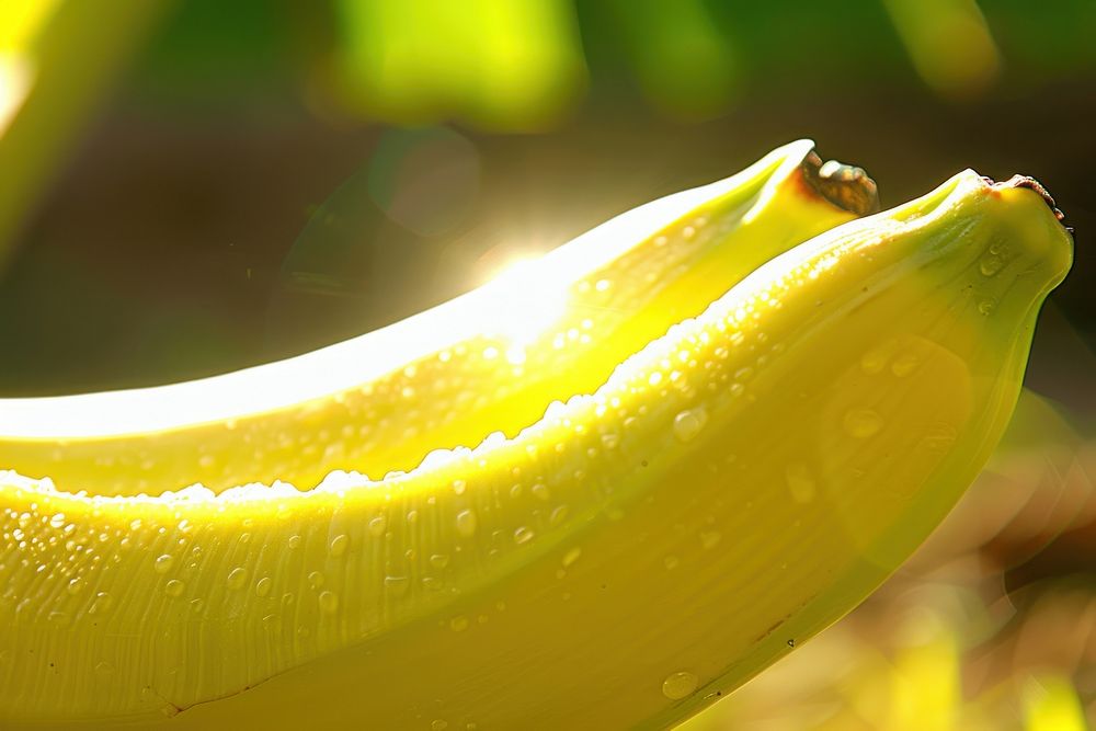 Tropical banana leaf nature plant food.