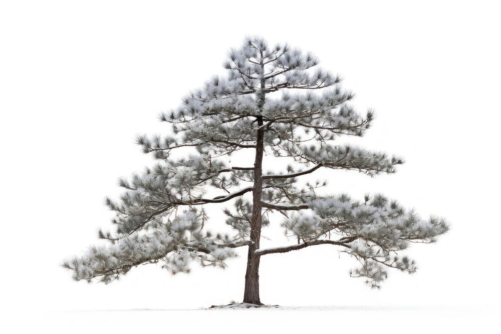 Tree pine winter plant.