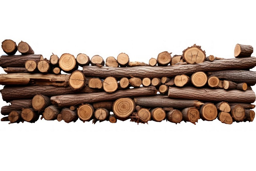 PNG Wooden logs border backgrounds lumber white background.