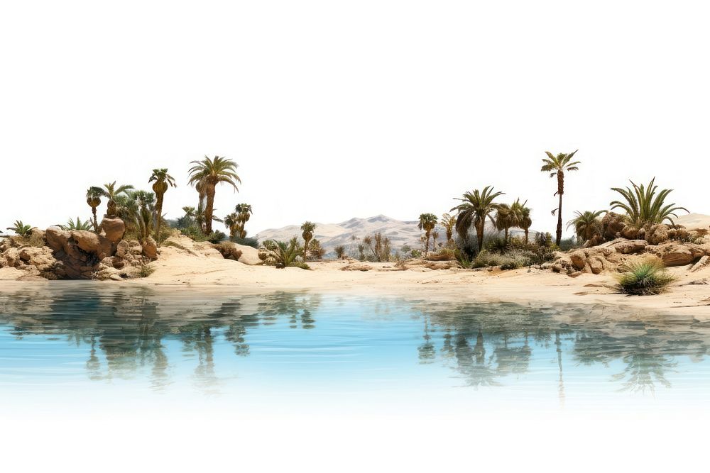 Arabia desert oasis border landscape outdoors nature.