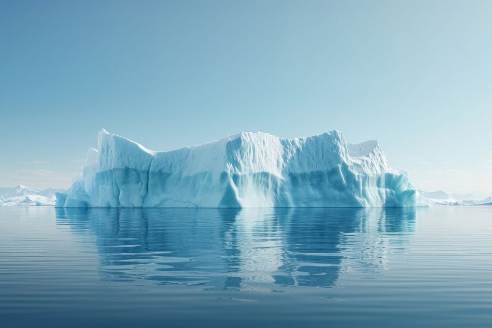 Iceberg border landscape outdoors nature.