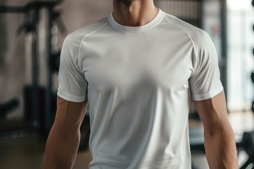 White sportswear t-shirt apparel sleeve.
