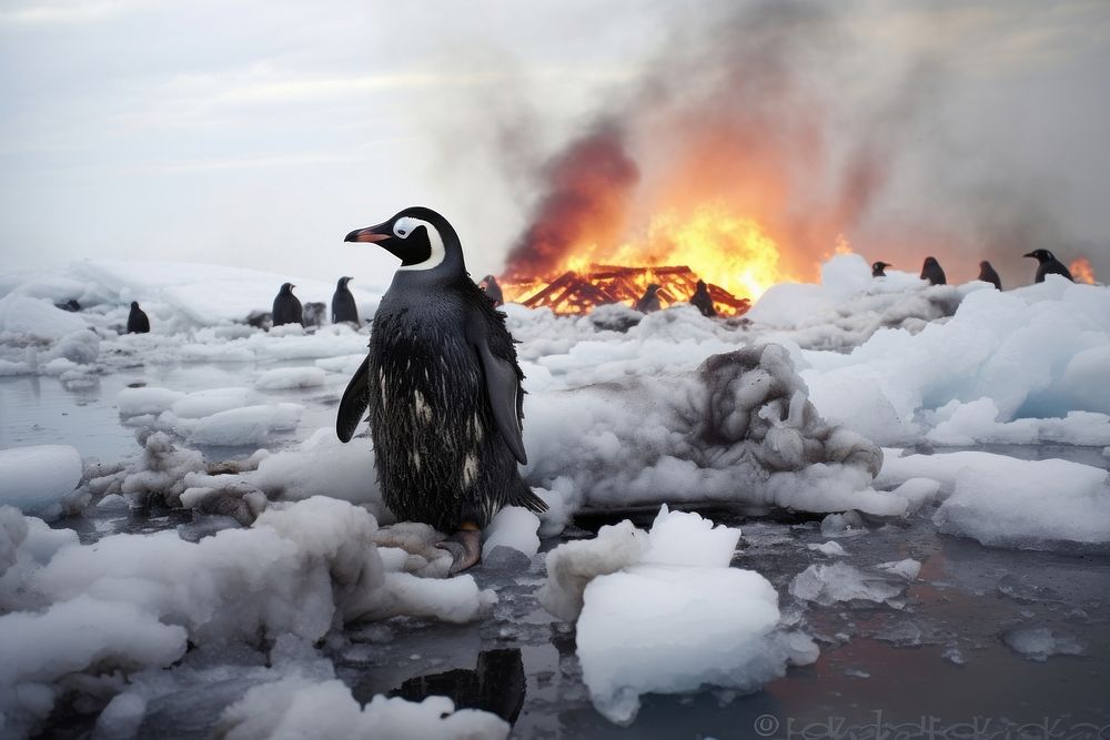 Penguin penguin outdoors nature.