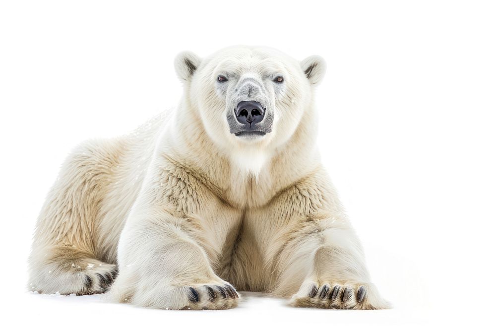 Big polar bear wildlife mammal animal.