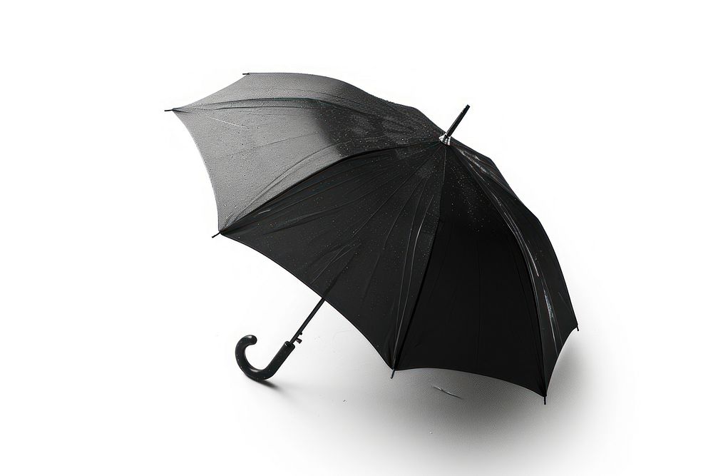 Black umbrella white background protection monochrome.