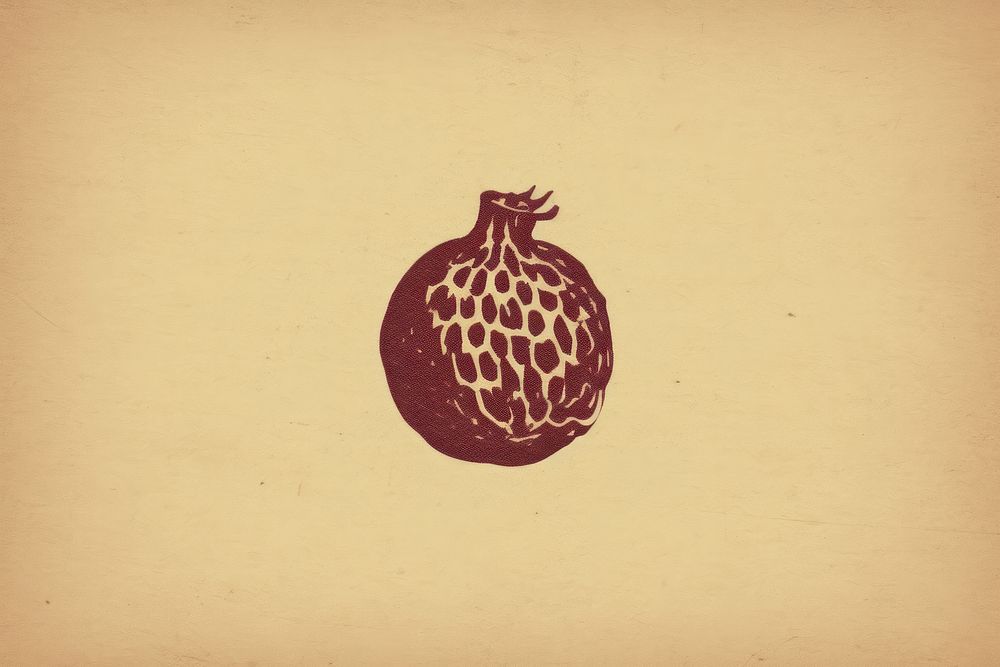 Realistic vintage drawing of pomegranate sketch vignette pattern.