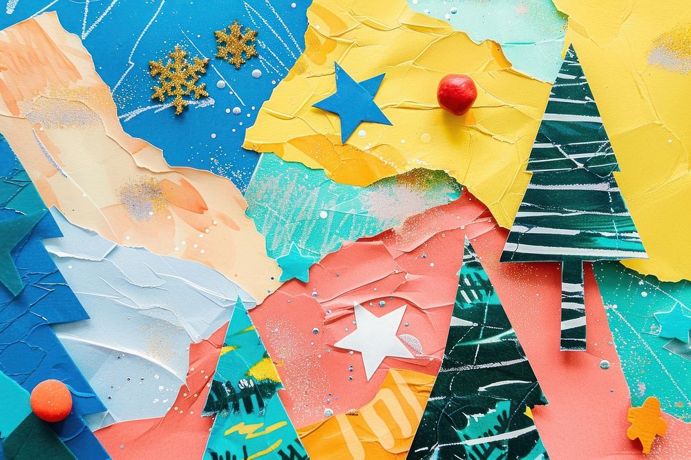 Christmas paper art backgrounds.