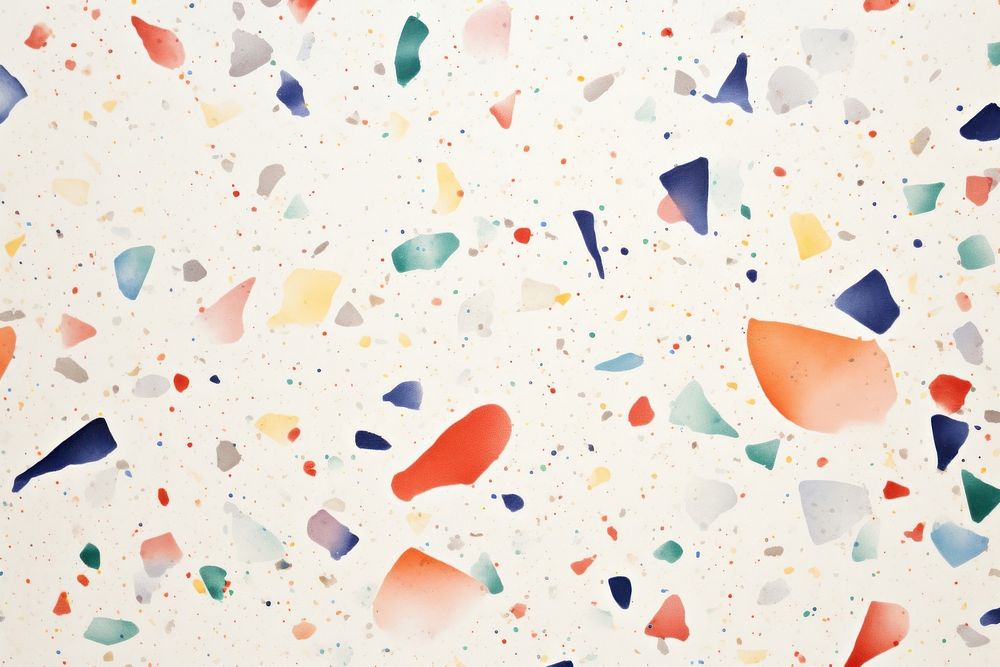 Colorful terrazzo paper backgrounds confetti.