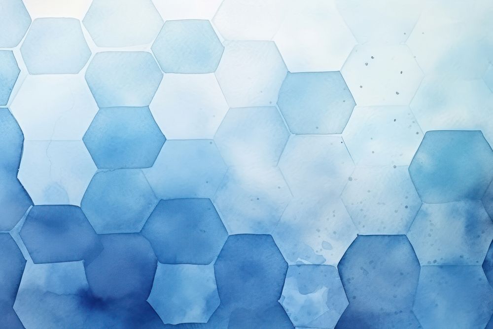 Blue hexagon backgrounds texture honeycomb.