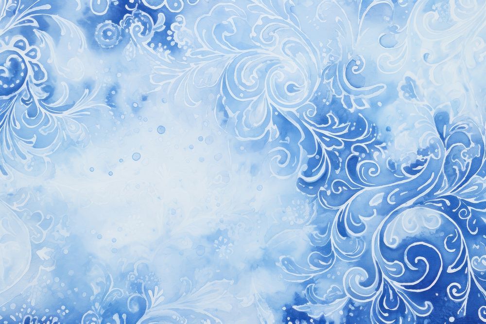 Blue paisley backgrounds pattern texture.