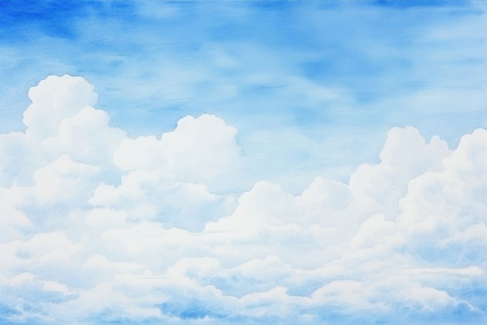 Blue sky and clouds backgrounds outdoors nature.