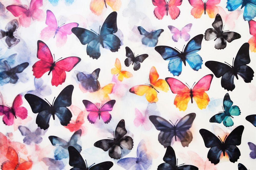 Black butteflies backgrounds butterfly pattern.