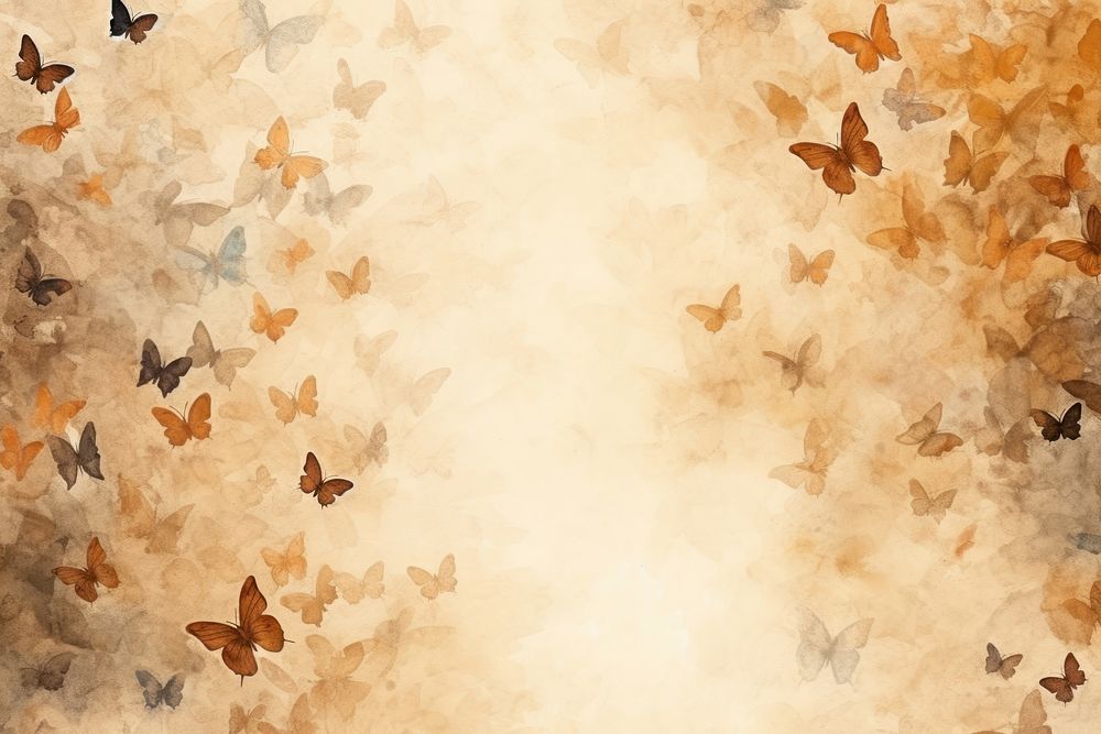 Brown butteflies backgrounds texture paper.