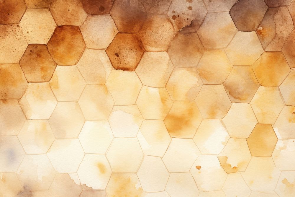 Brown hexagon backgrounds honeycomb texture.
