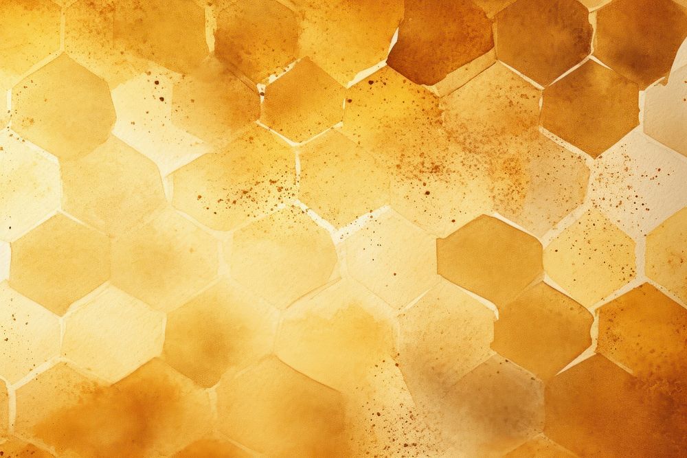 Gold hexagon backgrounds honeycomb texture.