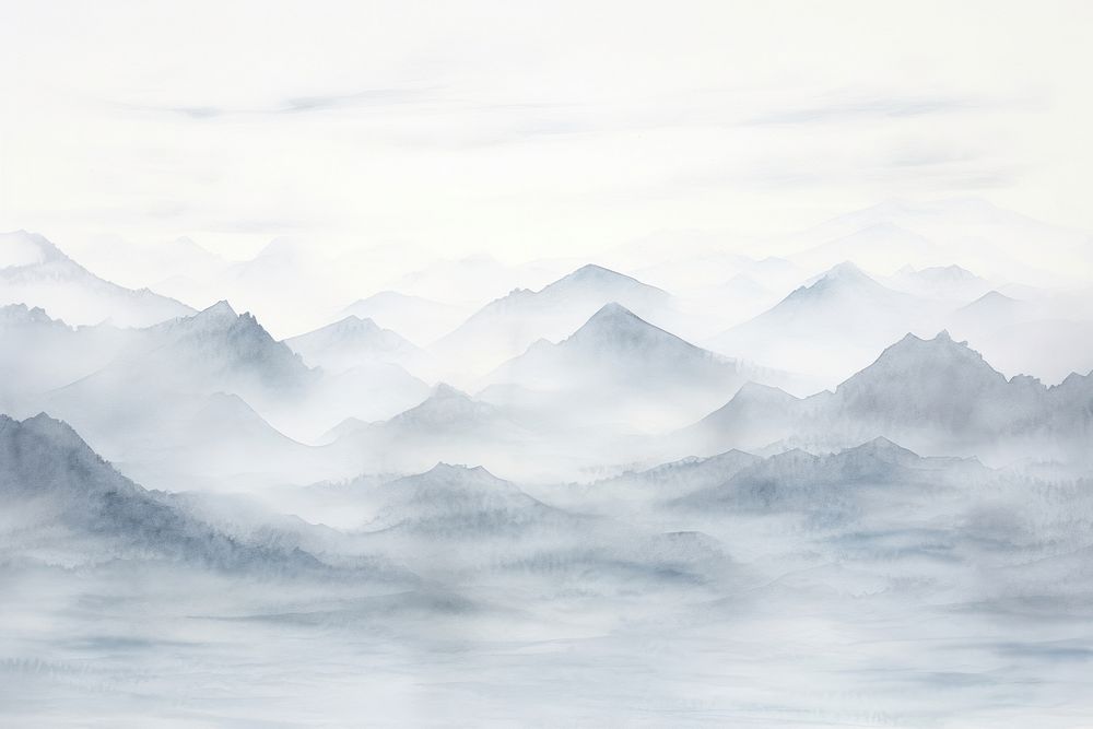 Grey mountain backgrounds nature snow.