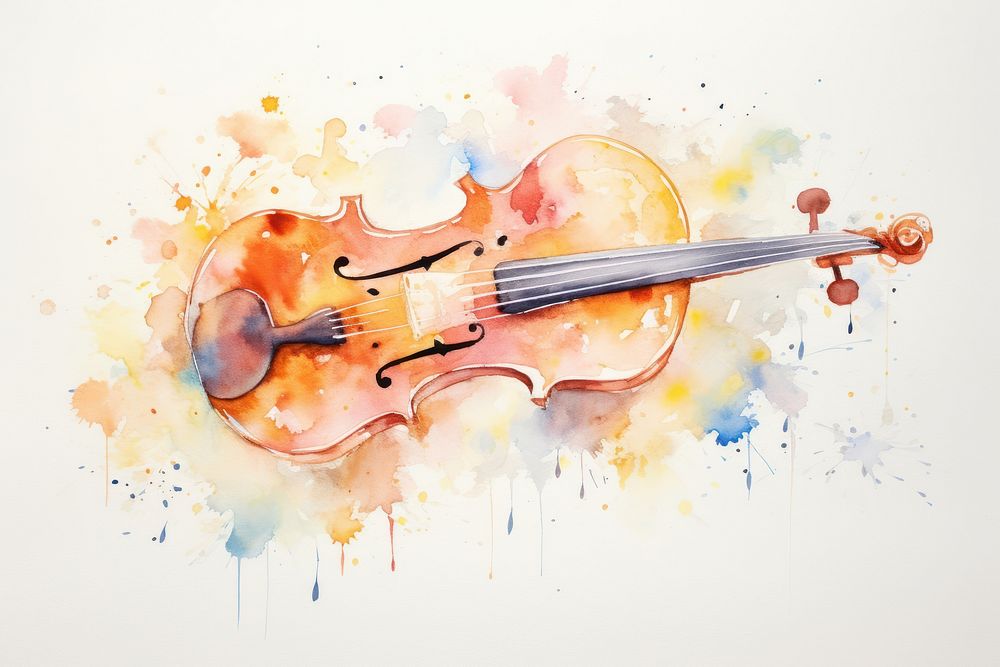 Music violin cello paper.