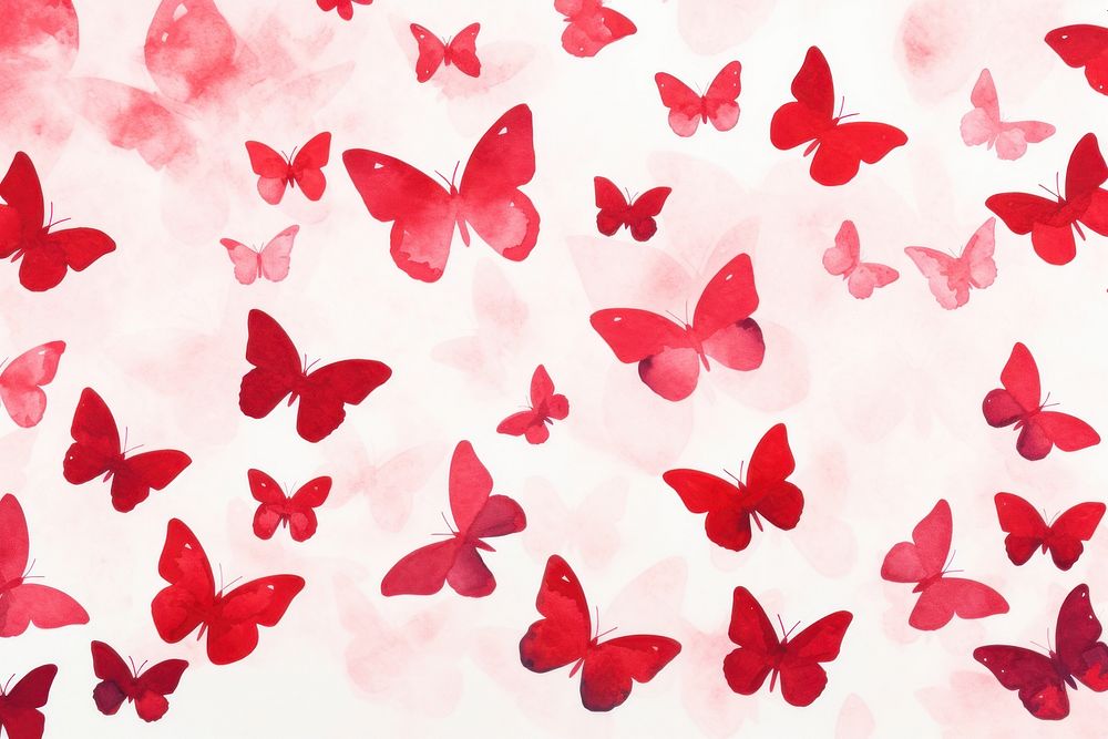 Red butteflies backgrounds petal plant.