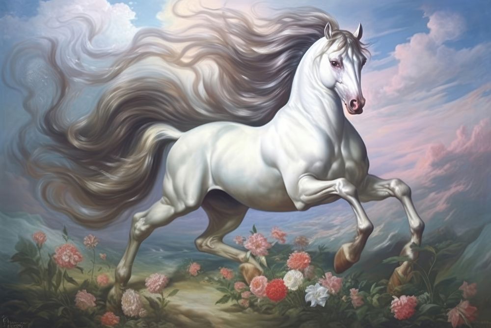 Unicorn painting art stallion.