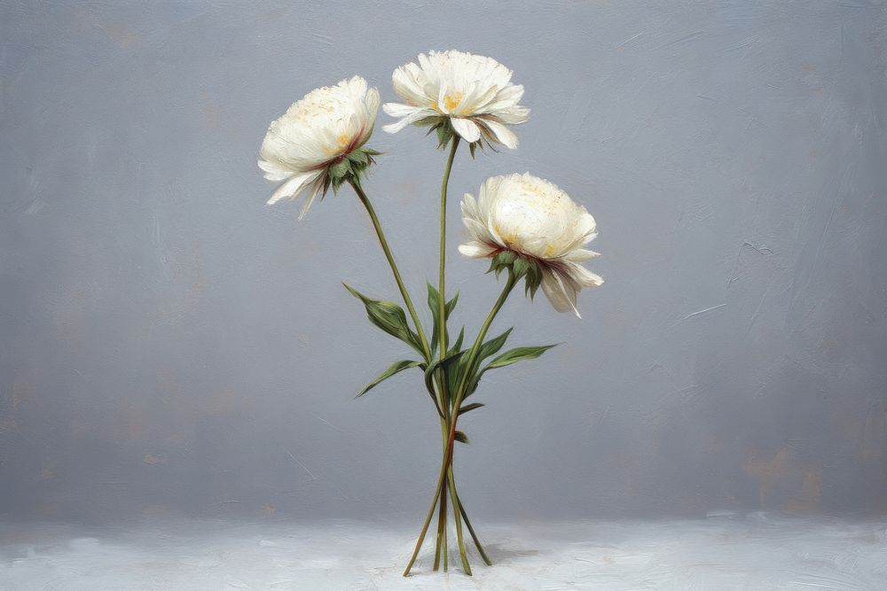 White roses in hand painting flower petal.