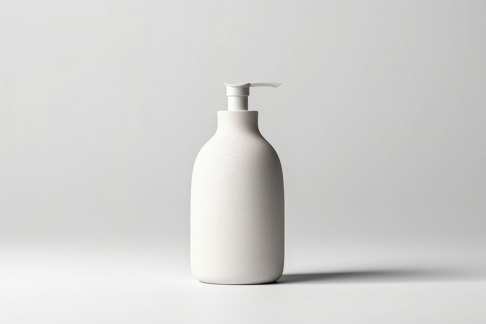 Lotion bottle white background simplicity.