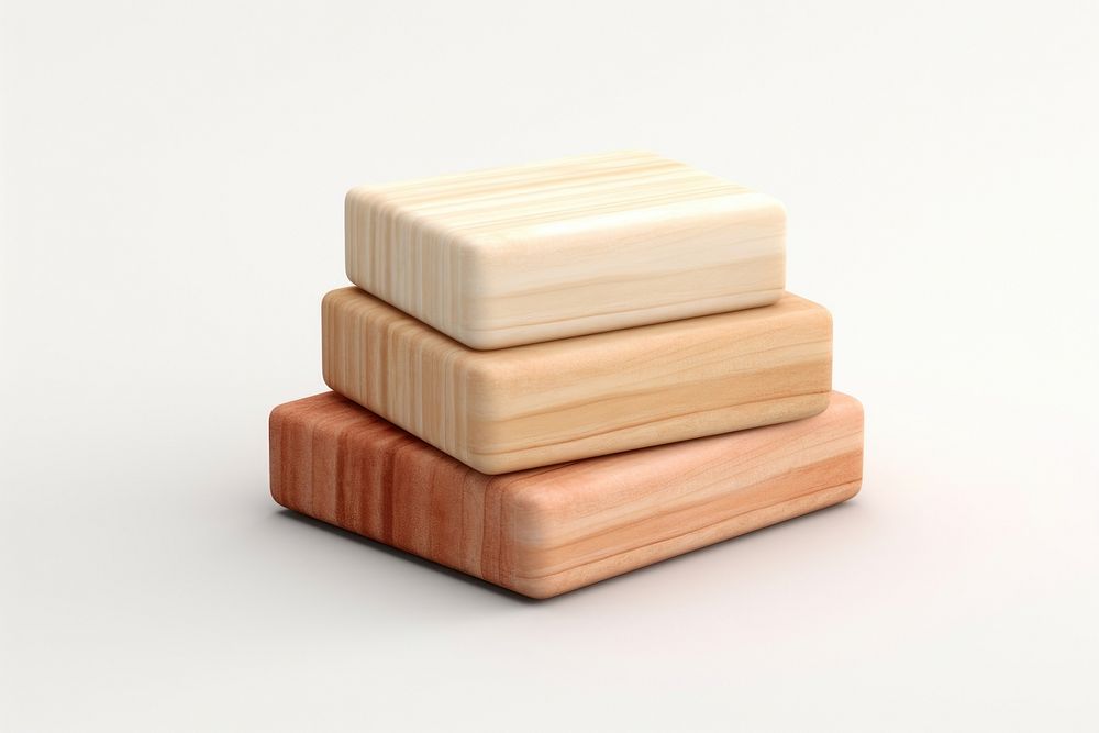 Soap wood white background simplicity.