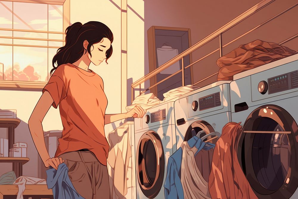 Washing laundry dryer appliance adult.