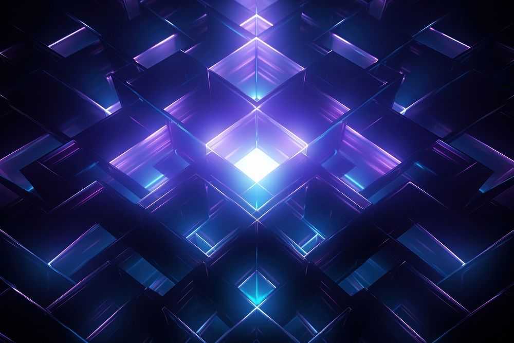 Blue geometrical pattern light purple.