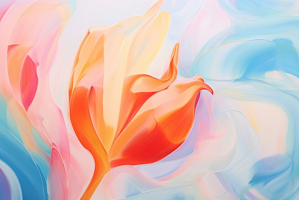 Tulip backgrounds abstract painting.