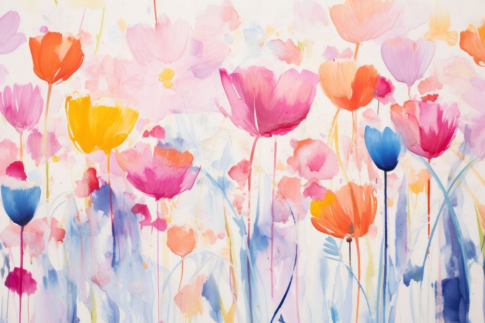 Abstract spring flowers background backgrounds abstract painting.